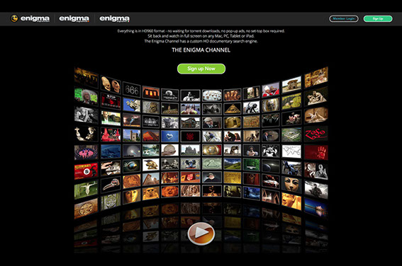 Invisible Inc. Web Design and Graphic - The Enigma Channel Website Design Image 2