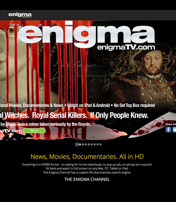 Invisible Inc. Web Design and Graphic - The Enigma Channel Website Design Image 3