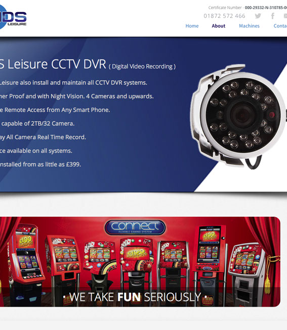 Invisible Inc. Web Design and Graphic - MDS Leisure Newquay Website Design Image 2