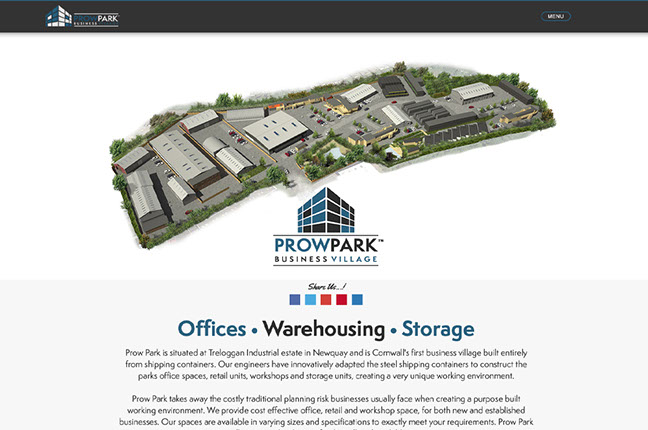 Invisible Inc. Web Design and Graphic - Prow Park Newquay Website Design Image 1